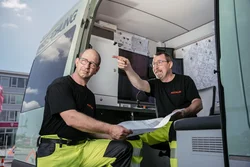 Kanalreinigung in Zachenberg mit Saugfahrzeugen