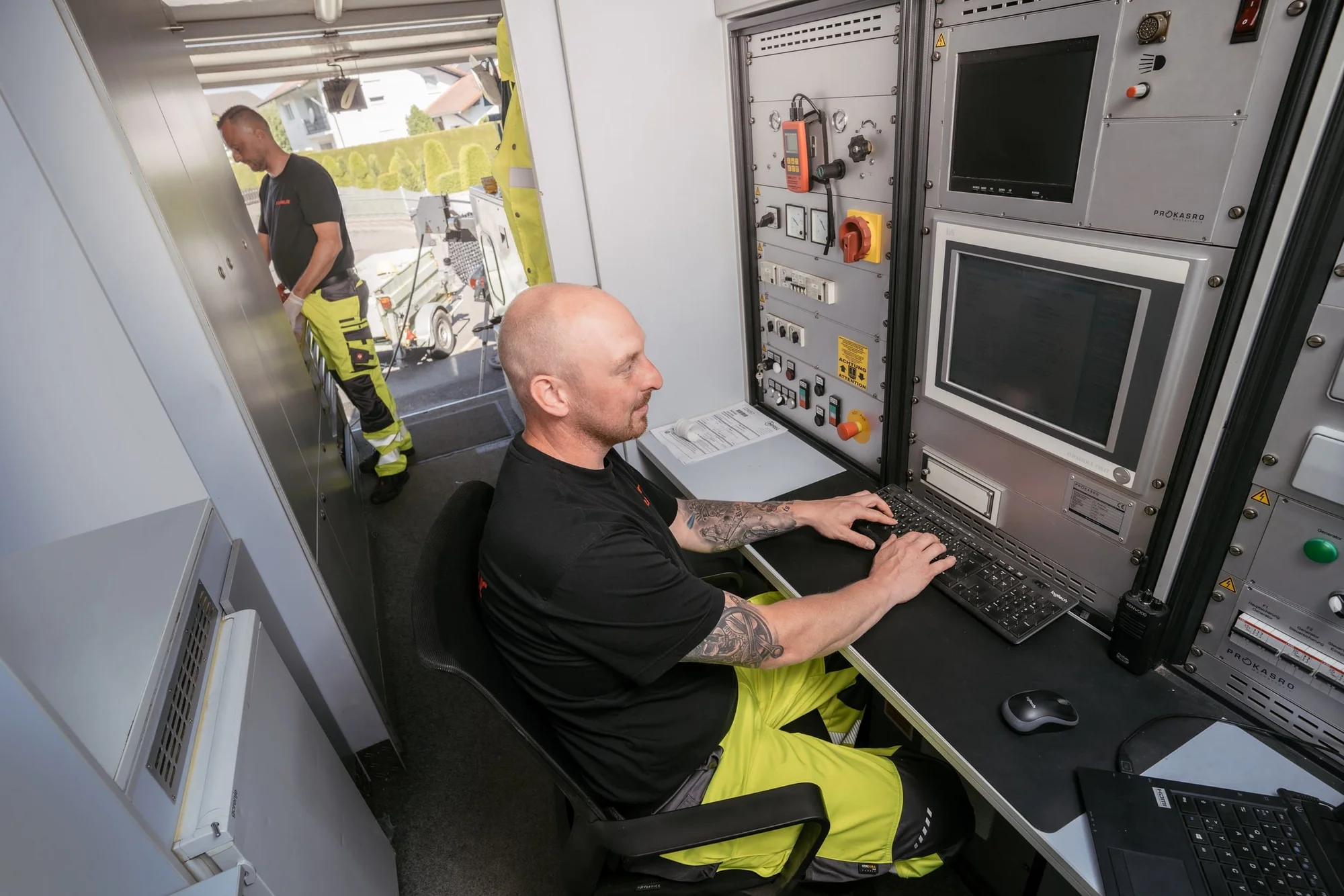 Kanalreinigung in Zachenberg mit Spülfahrzeugen